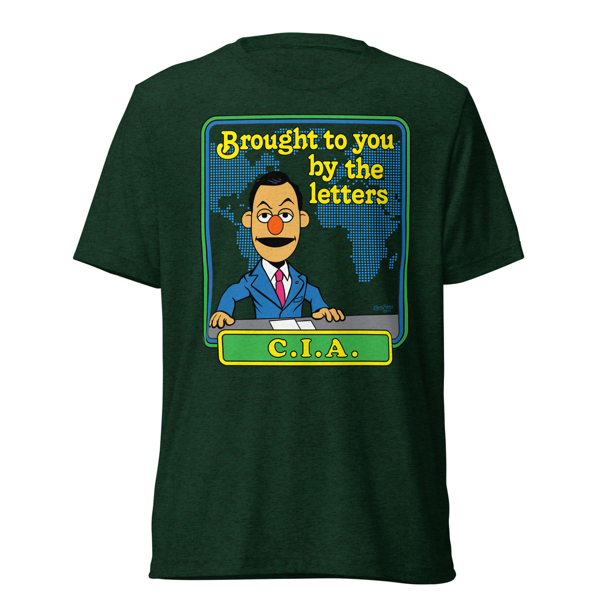 Brought to You By the Letters CIA Tri-Blend Track Shirt
