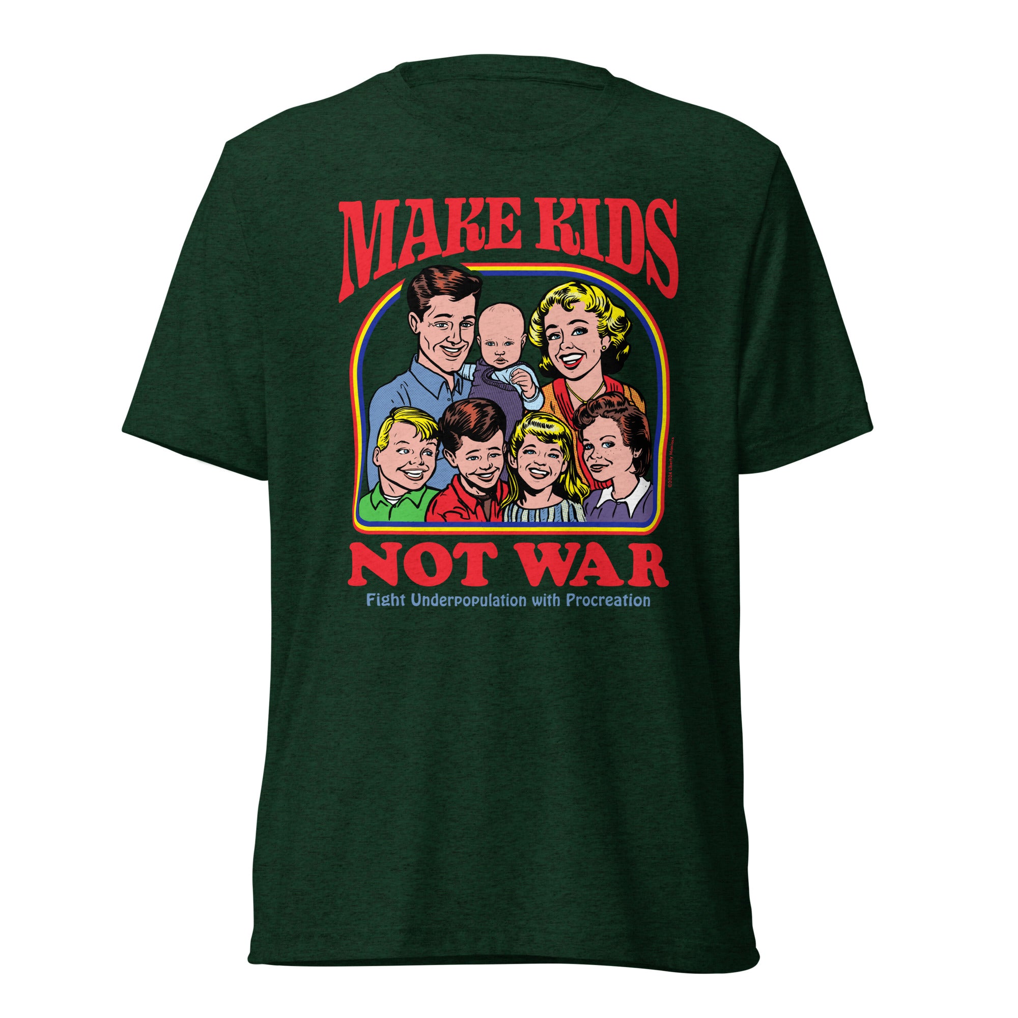 Make Kids Not War Tri-Blend Track Shirt