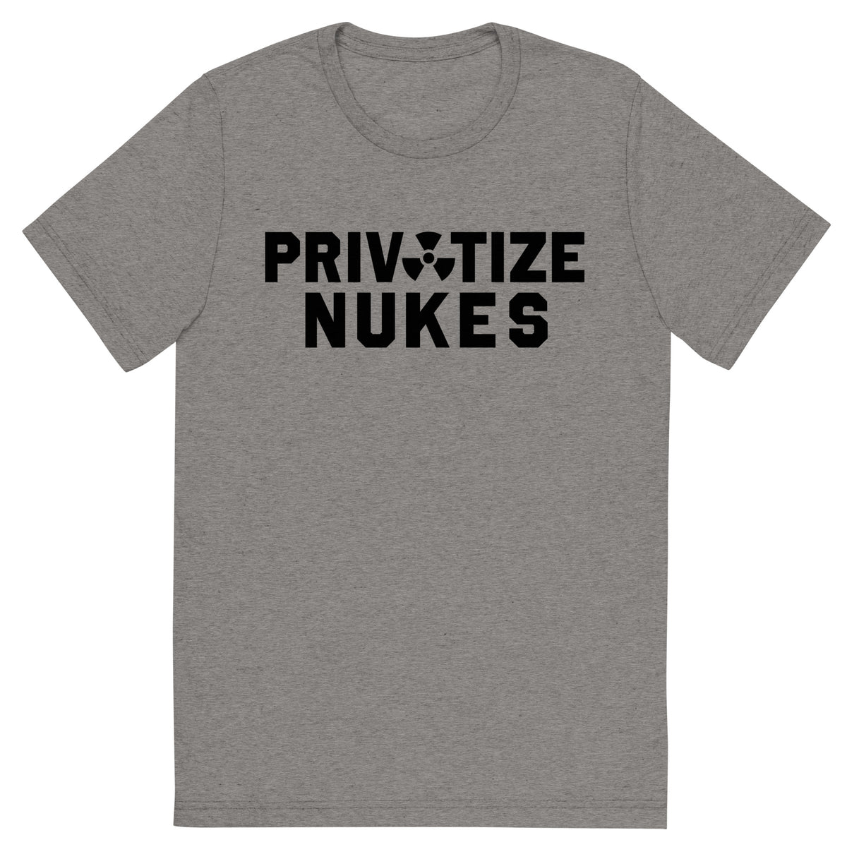 Privatize Nukes Tri-Blend Track Shirt