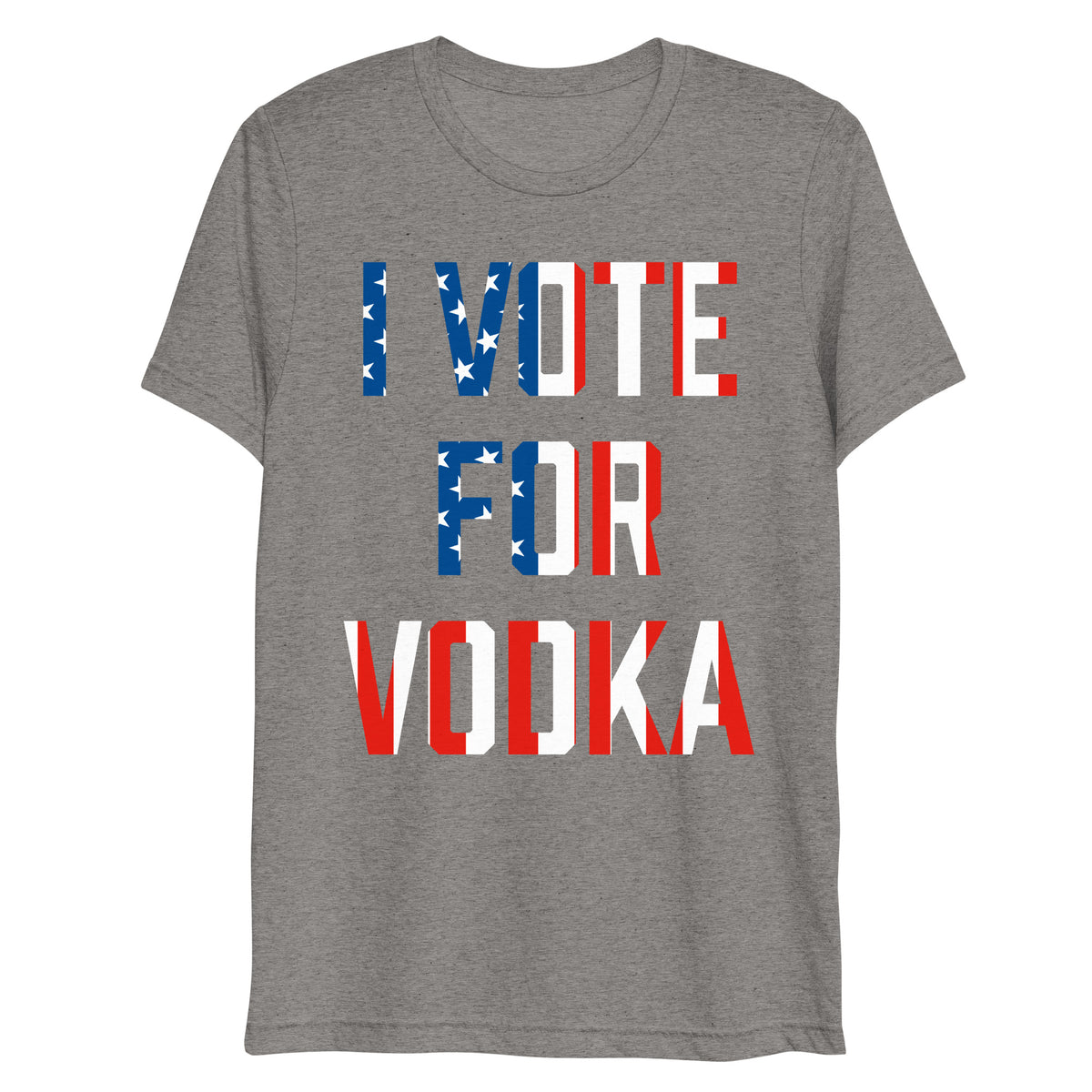 I Vote For Vodka Unisex Tri-Blend Track Shirt