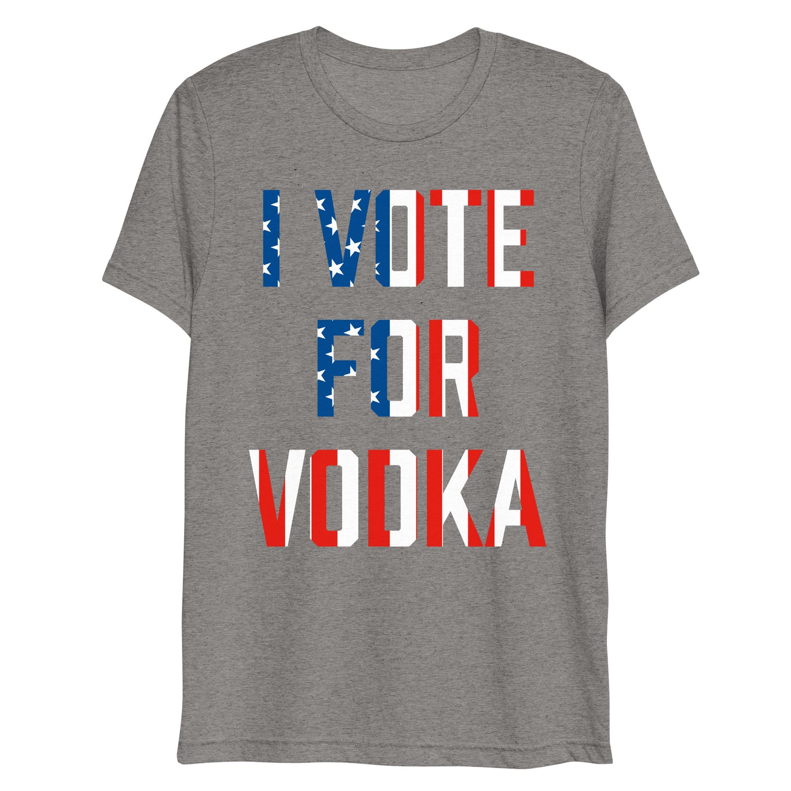 I Vote For Vodka Unisex Tri-Blend Track Shirt