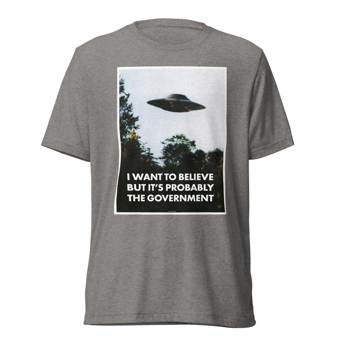 I Want To Believe But It&#39;s Probably the Government Tri-blend T-shirt