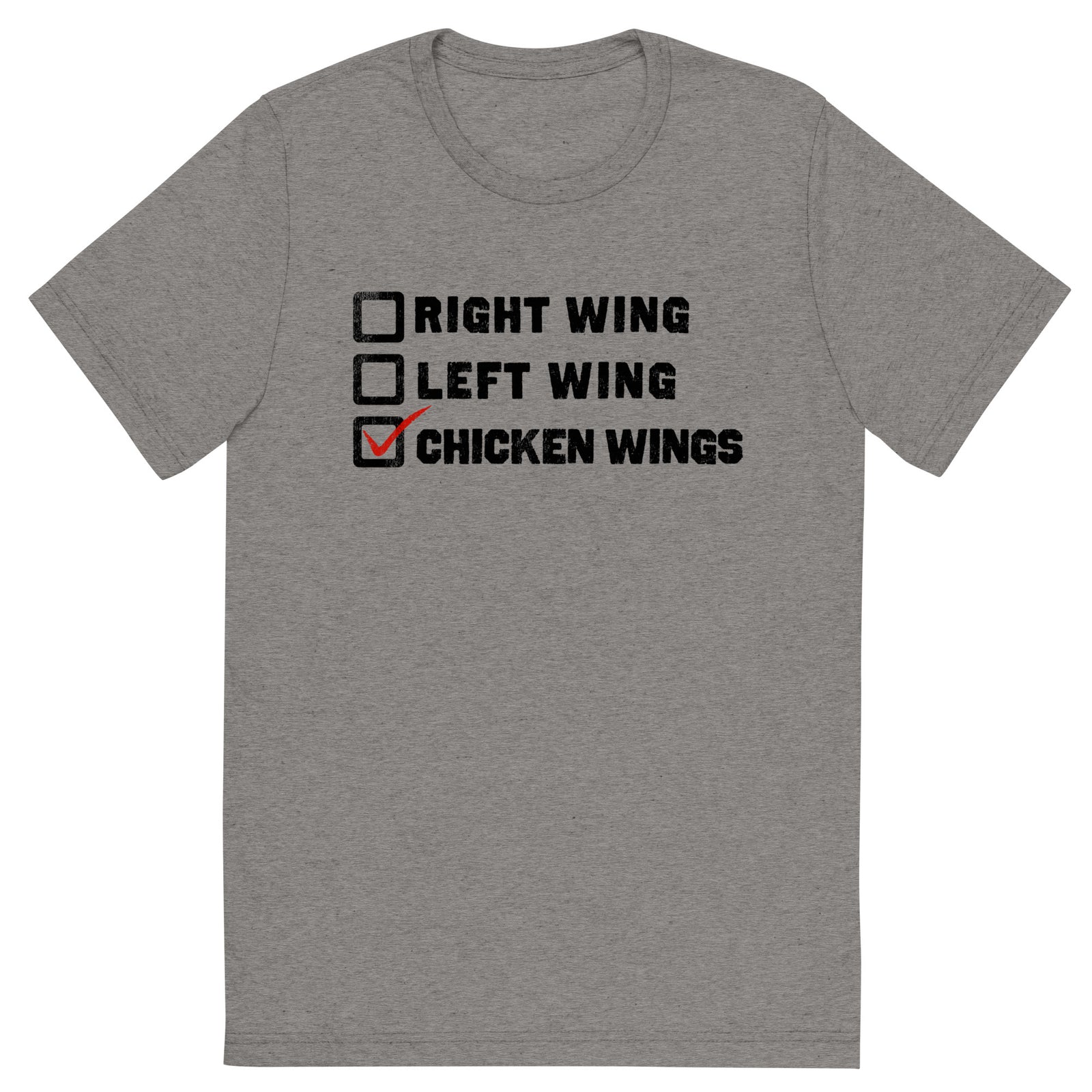 Choose Chicken Wings Tri-Blend Athletic T-Shirt