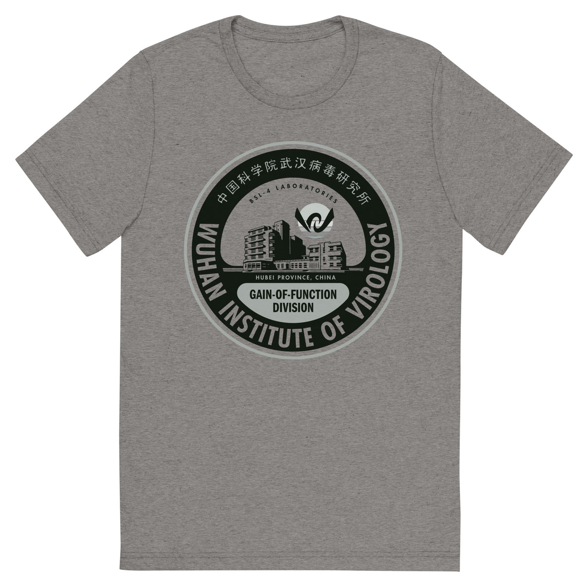 Wuhan Institute of Virology Tri-Blend T-Shirt