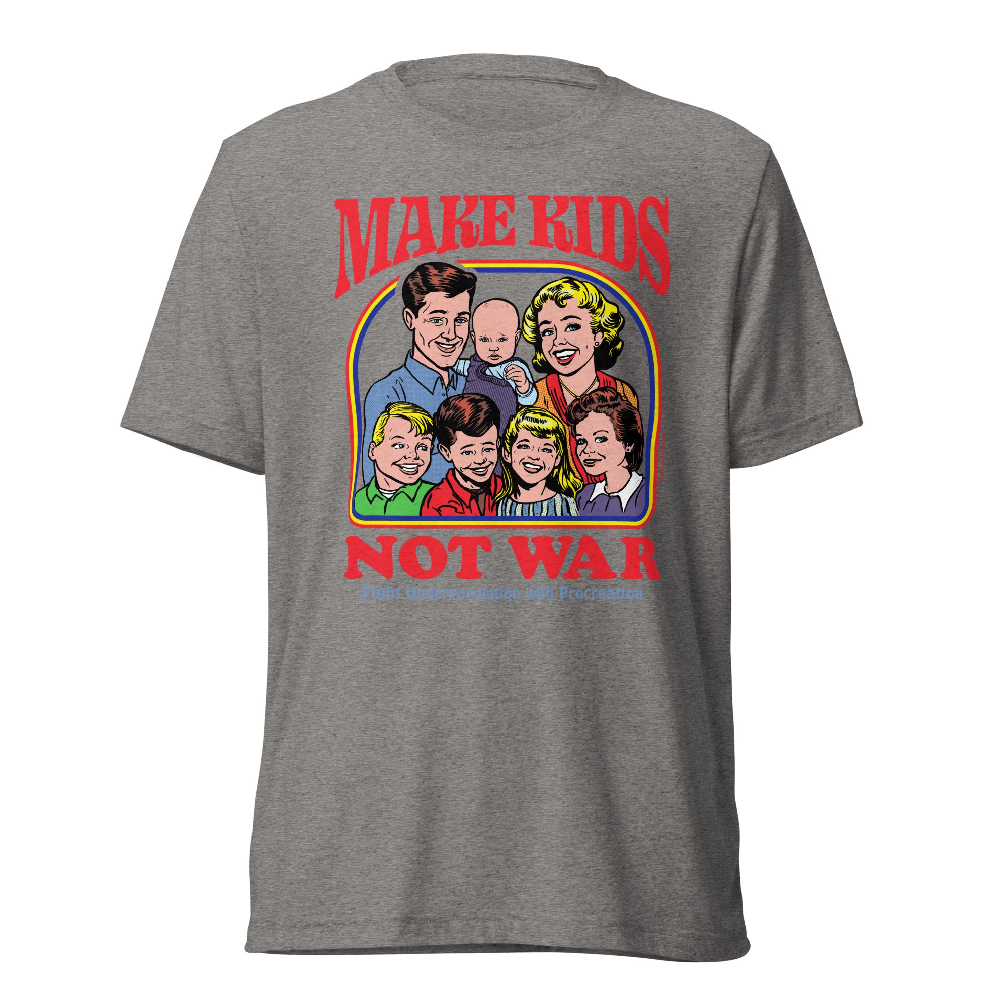 Make Kids Not War Tri-Blend Track Shirt