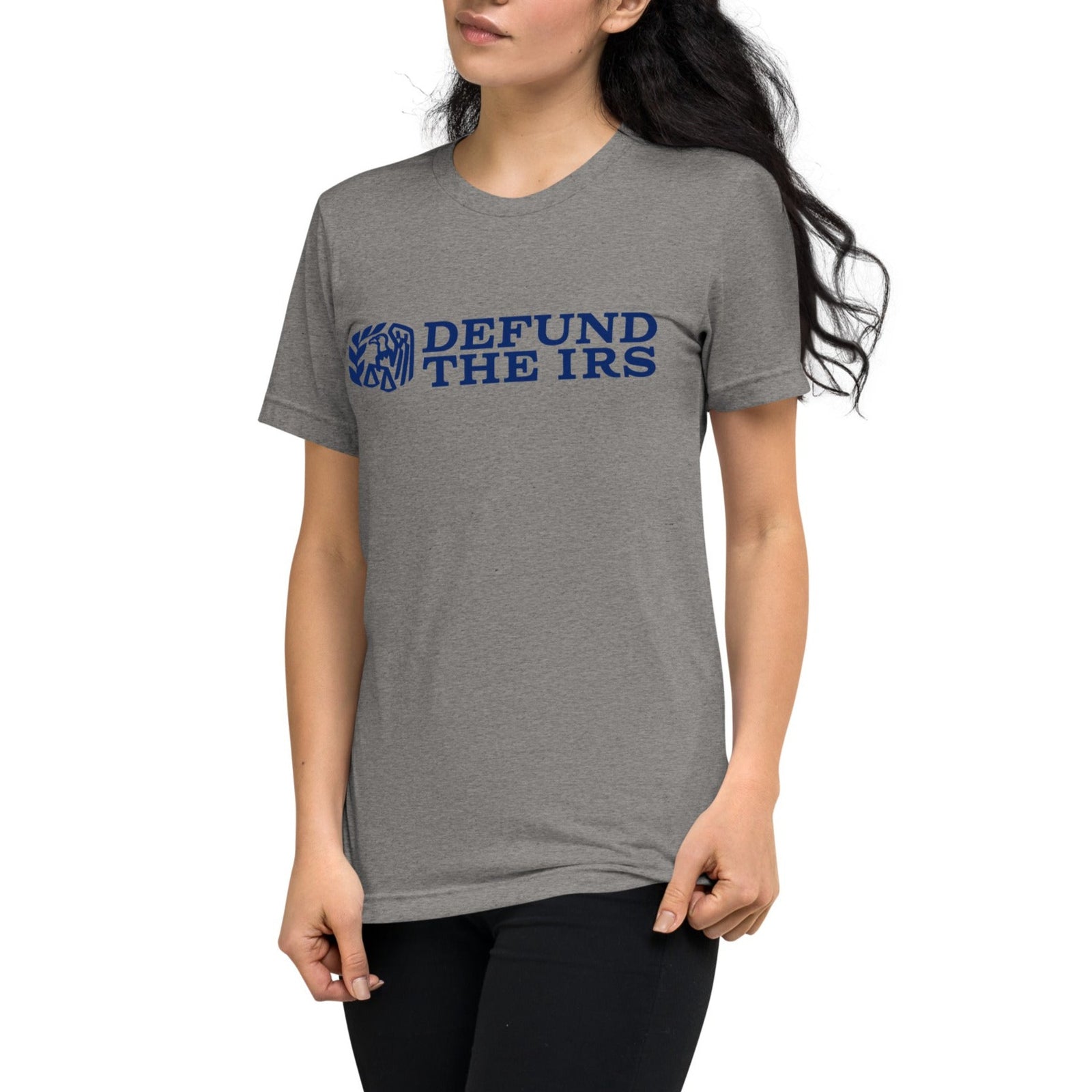 Defund the IRS Tri-Blend Track Shirt