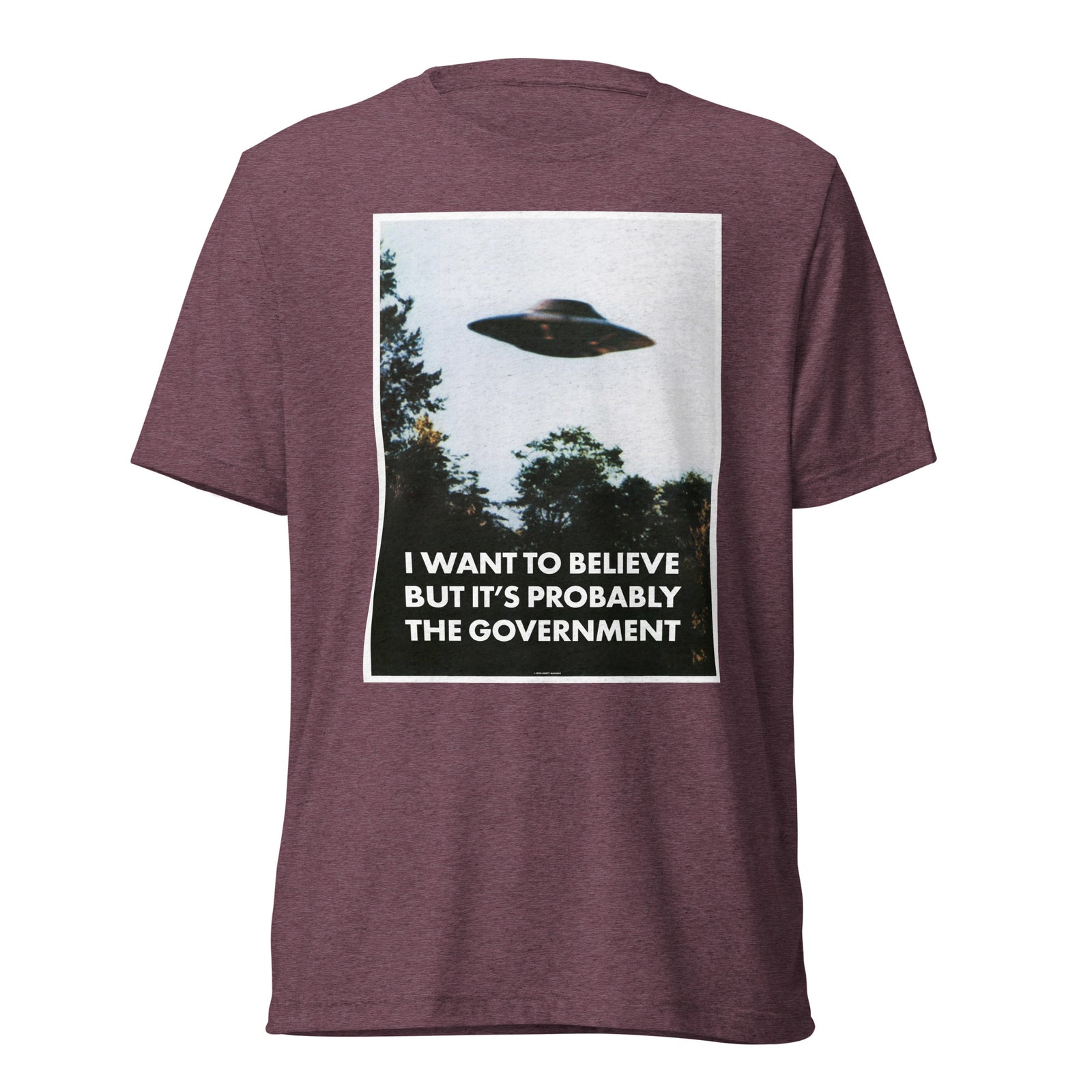 I Want To Believe But It's Probably the Government Tri-blend T-shirt