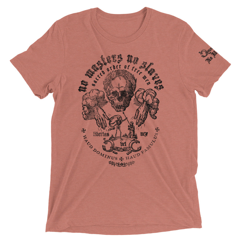 No Masters No Slaves Tri-Blend Track Shirt