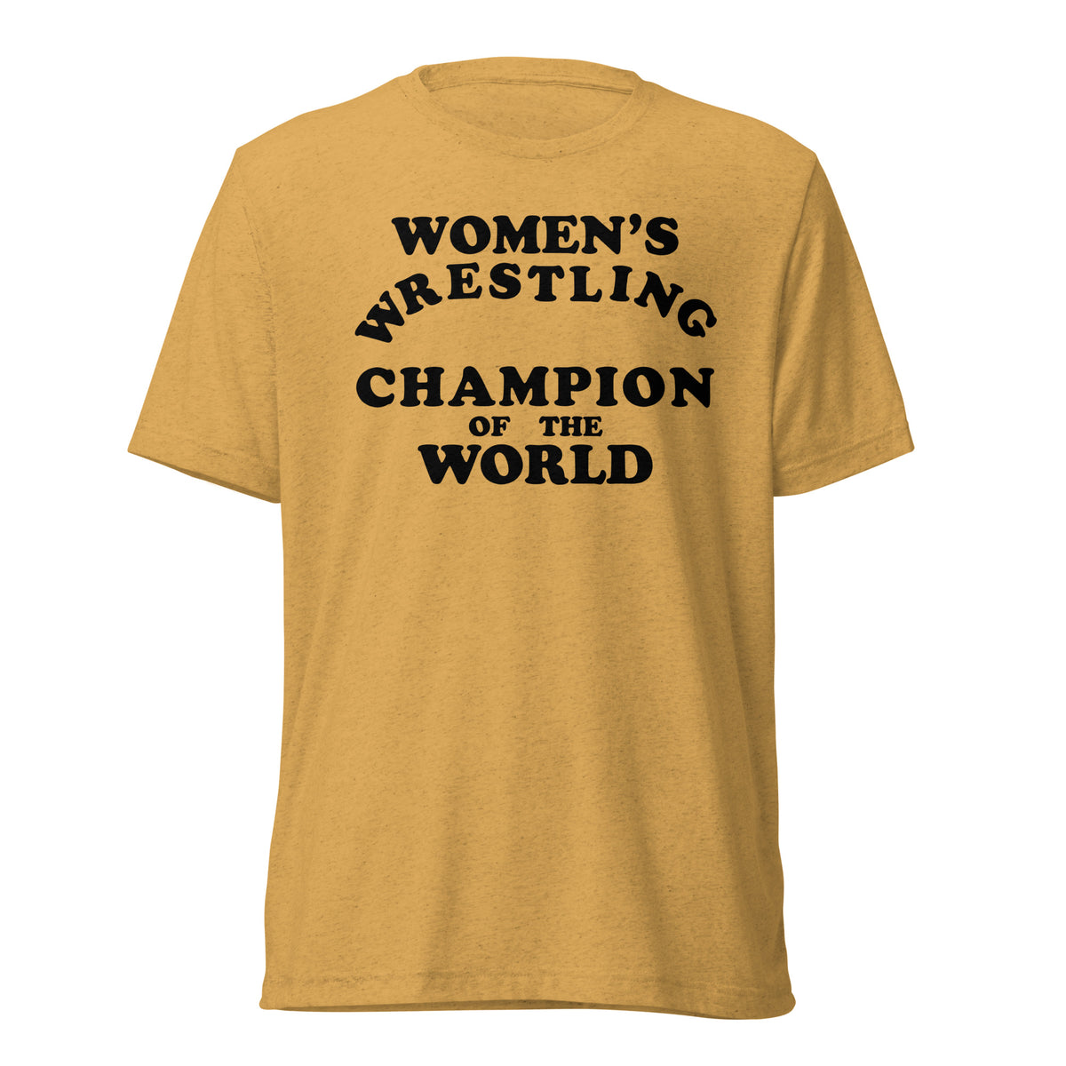 Women&#39;s Wrestling Champion of the World Kauffman Tri-Blend Track Shirt