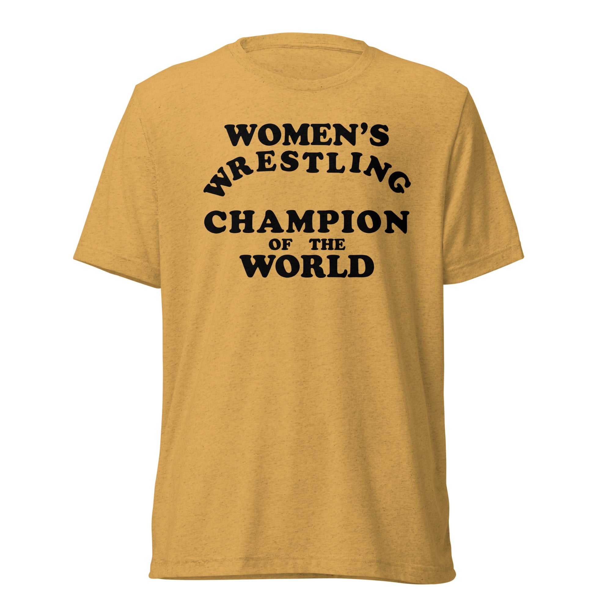 Women's Wrestling Champion of the World Kauffman Tri-Blend Track Shirt