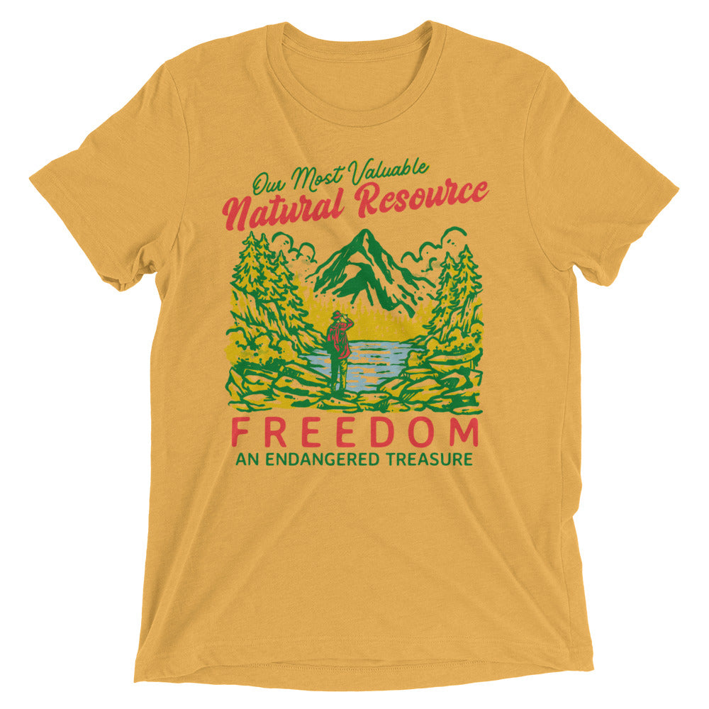 Our Most Valuable Natural Resource Freedom Tri-Blend T-Shirt