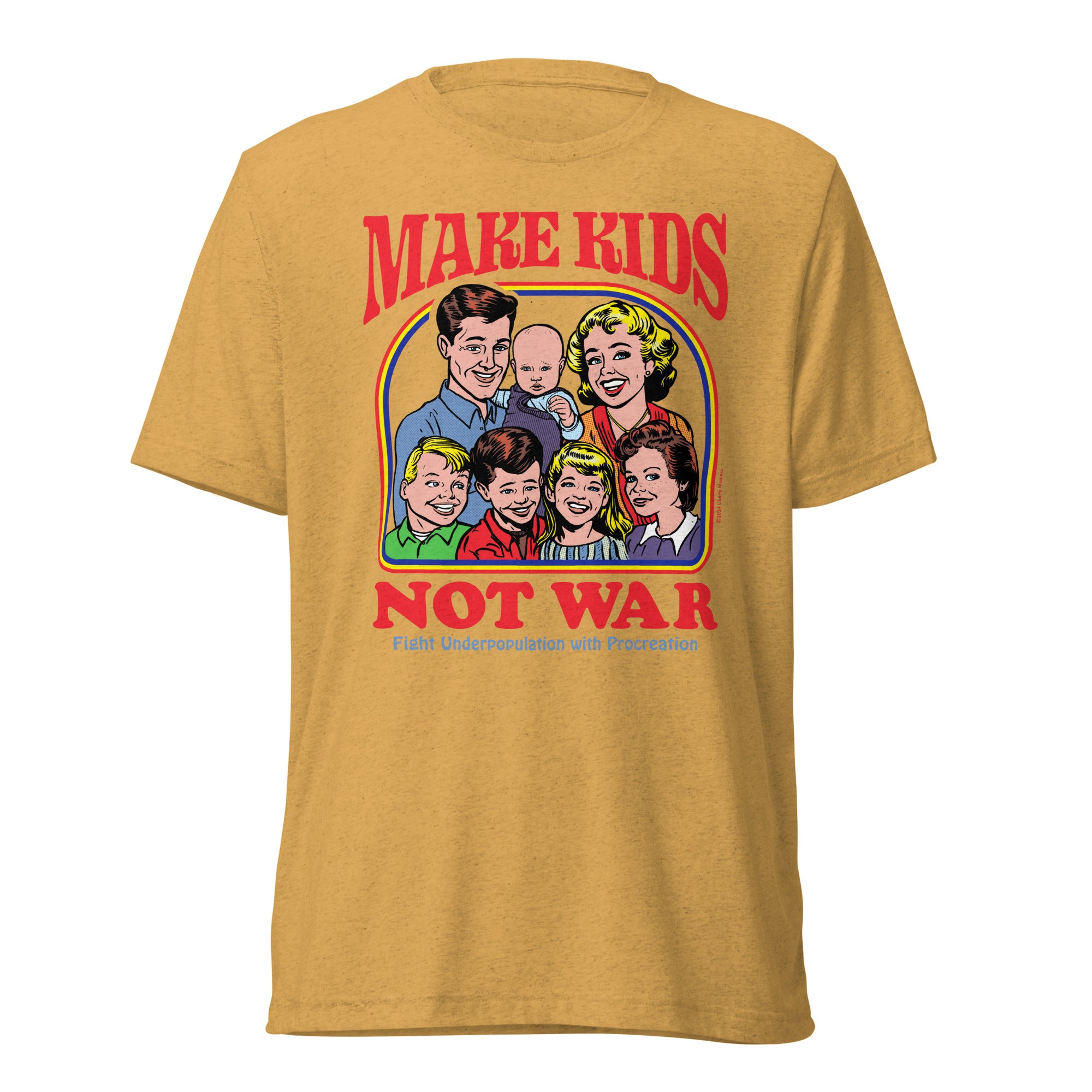 Make Kids Not War Tri-Blend Track Shirt