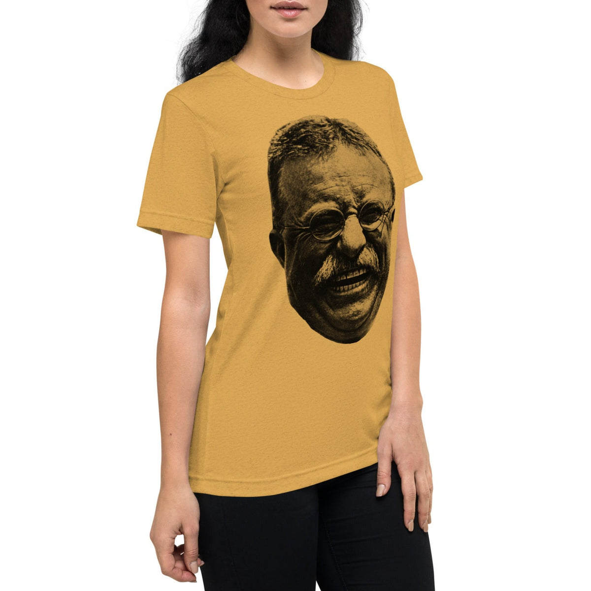 Teddy Roosevelt Laughing Triblend T-Shirt