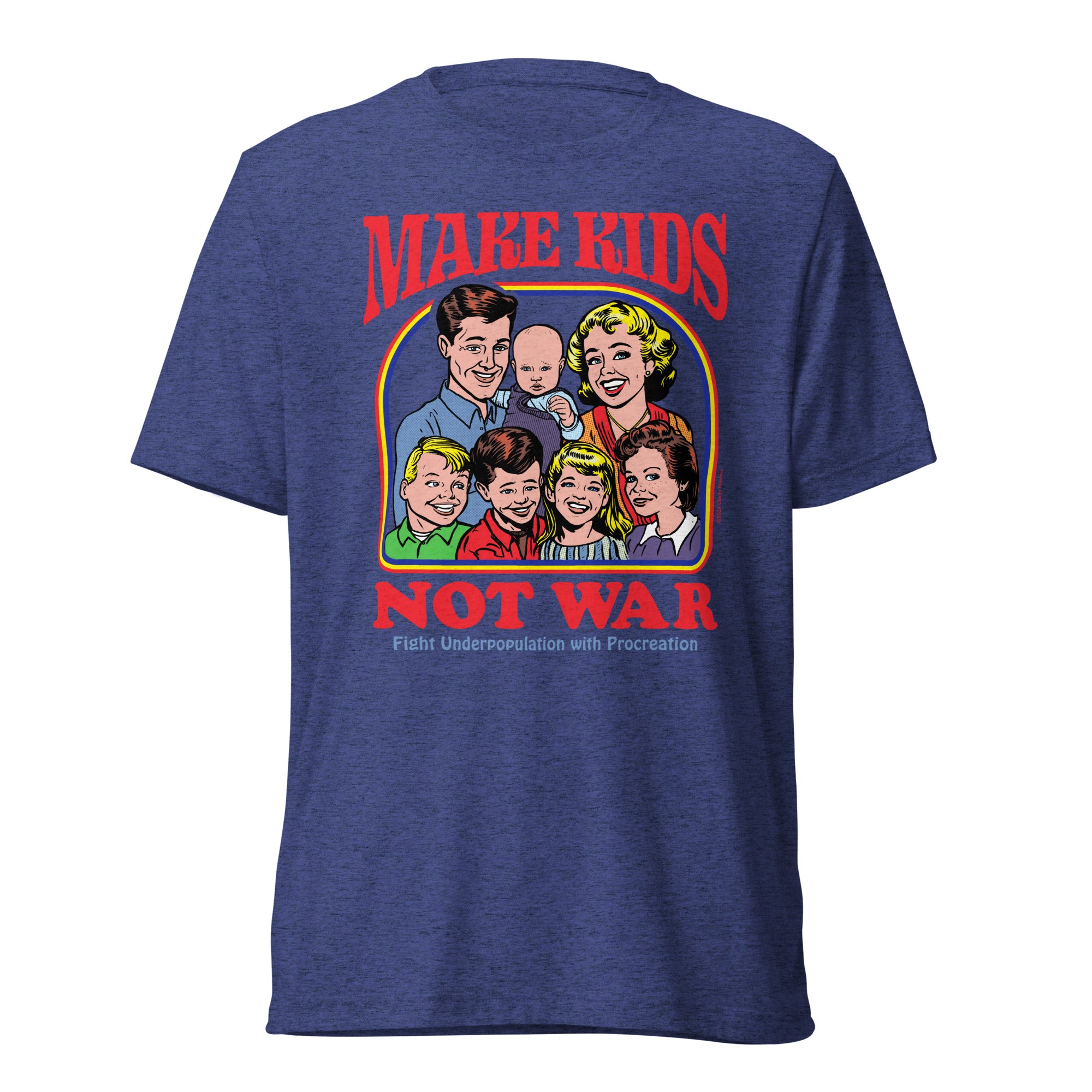 Make Kids Not War Tri-Blend Track Shirt