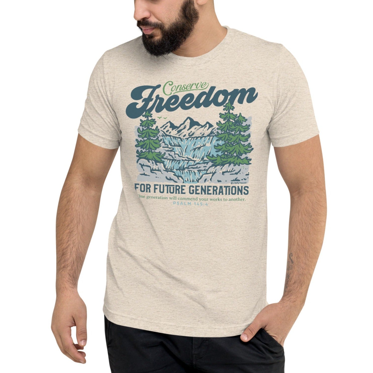 Conserve Freedom for Future Generations Tri-Blend T-Shirt