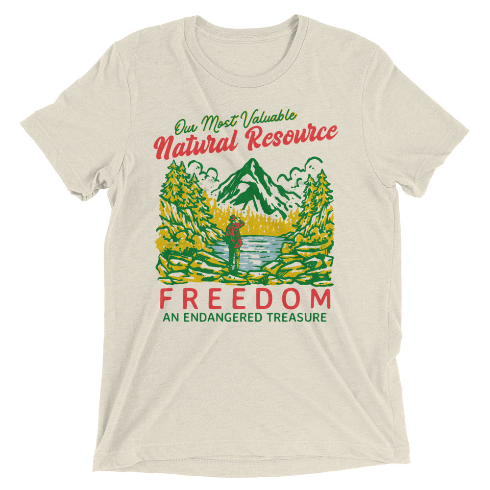 Our Most Valuable Natural Resource Freedom Tri-Blend T-Shirt