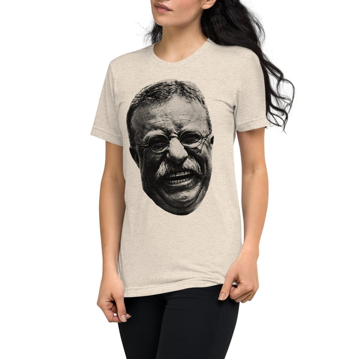 Teddy Roosevelt Laughing Triblend T-Shirt