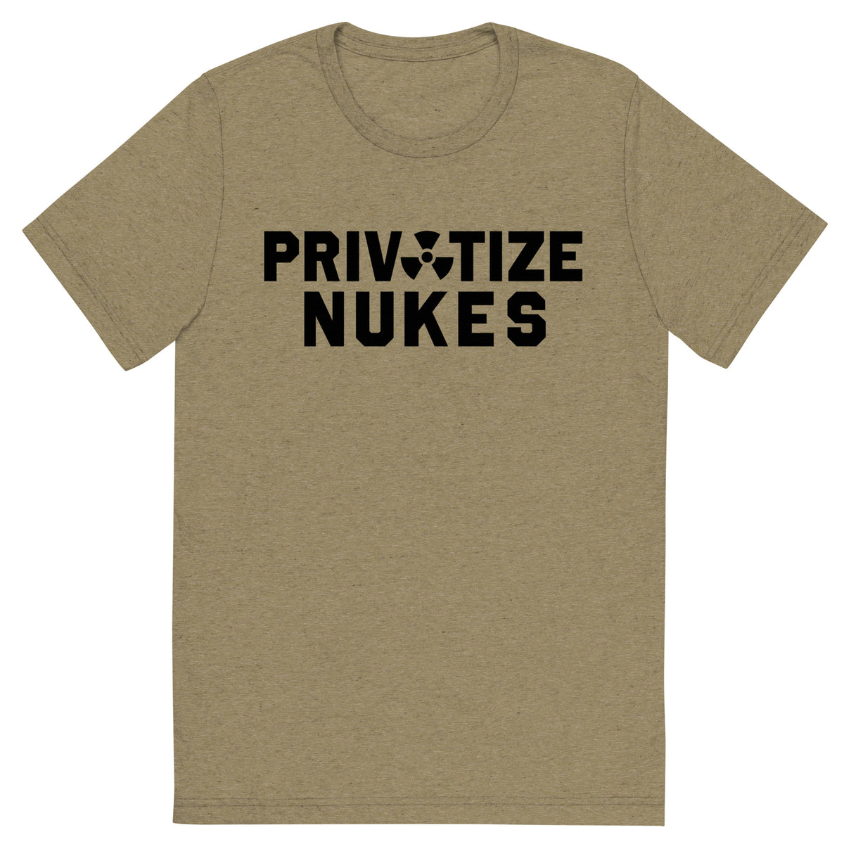 Privatize Nukes Tri-Blend Track Shirt