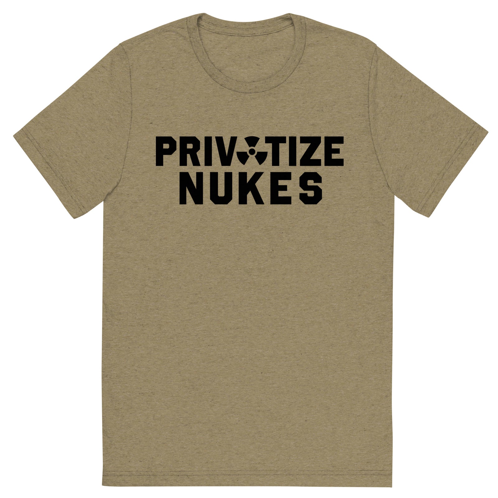 Privatize Nukes Tri-Blend Track Shirt