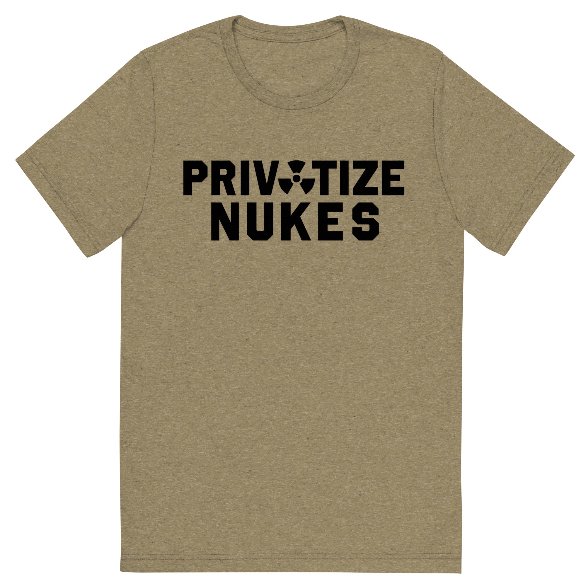 Privatize Nukes Tri-Blend Track Shirt