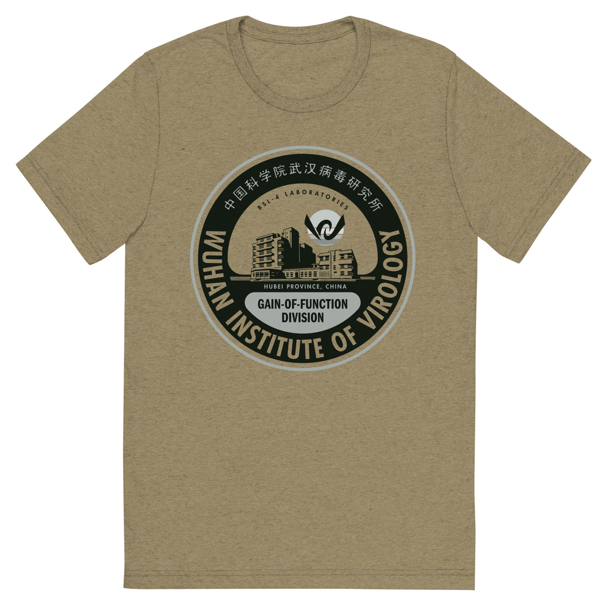 Wuhan Institute of Virology Tri-Blend T-Shirt