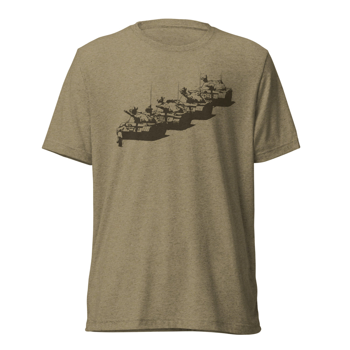 Tiananmen Tank Man Tri-Blend Track Shirt