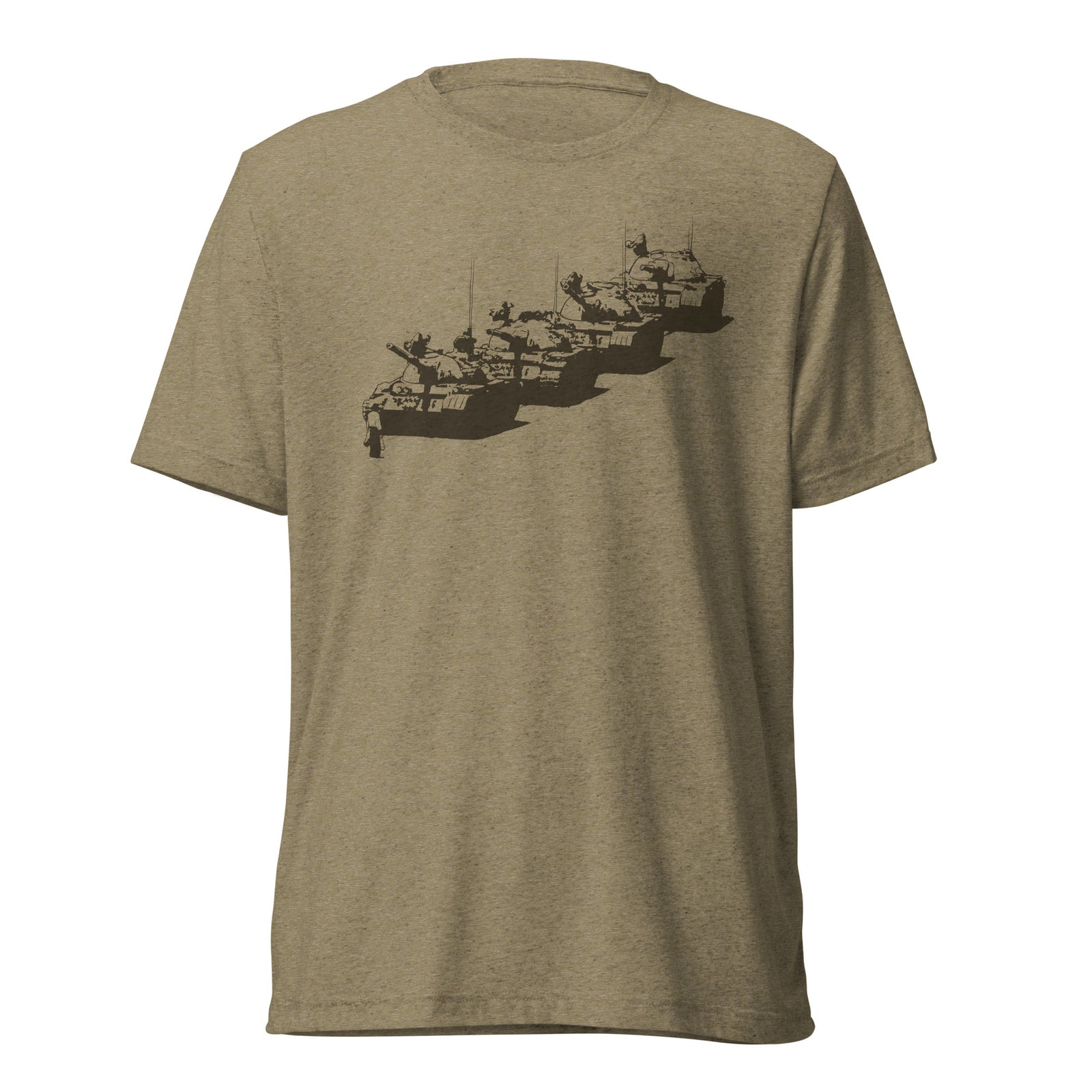 Tiananmen Tank Man Tri-Blend Track Shirt