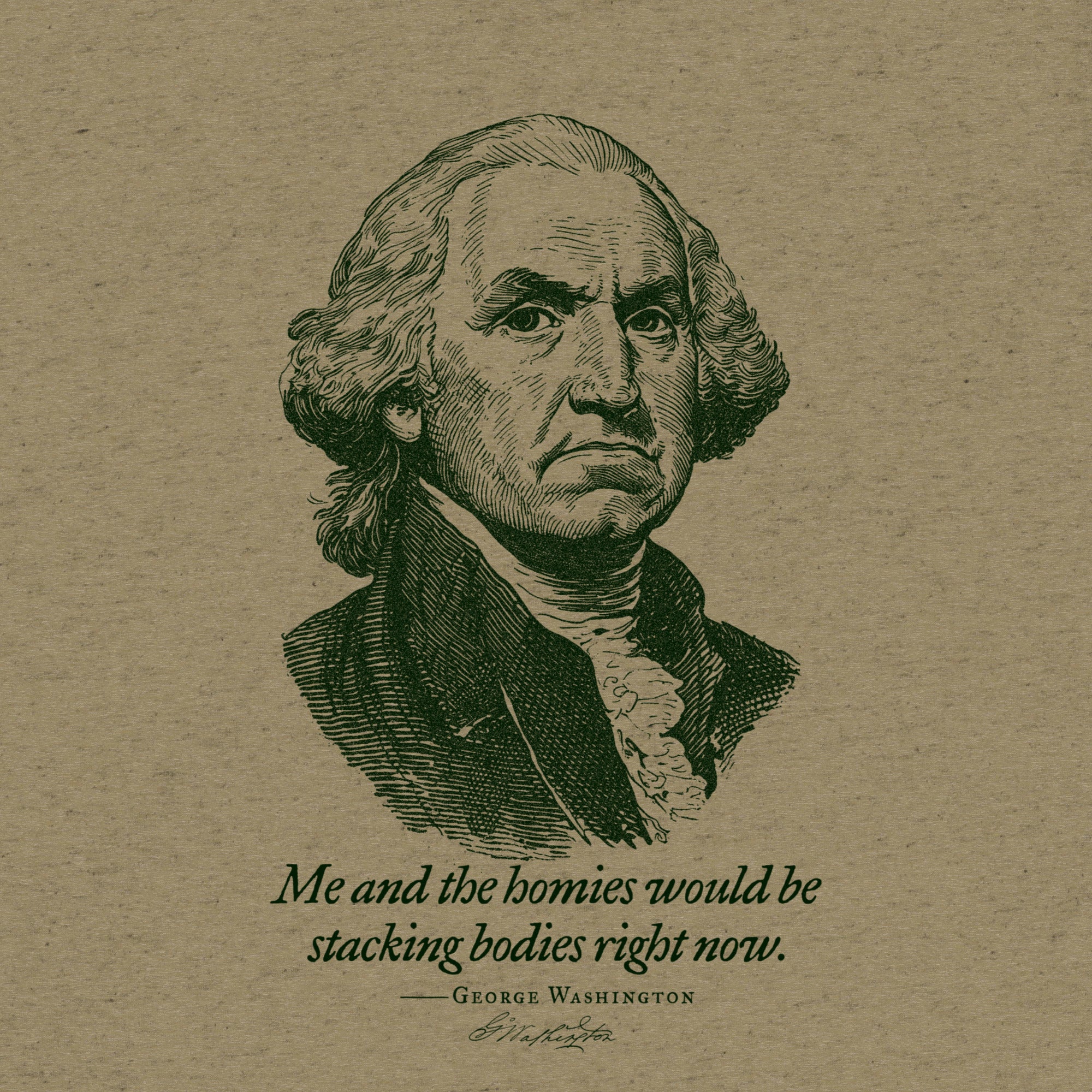 George Washington Me and the Homies Would Be Stacking Tri-blend T-Shirt