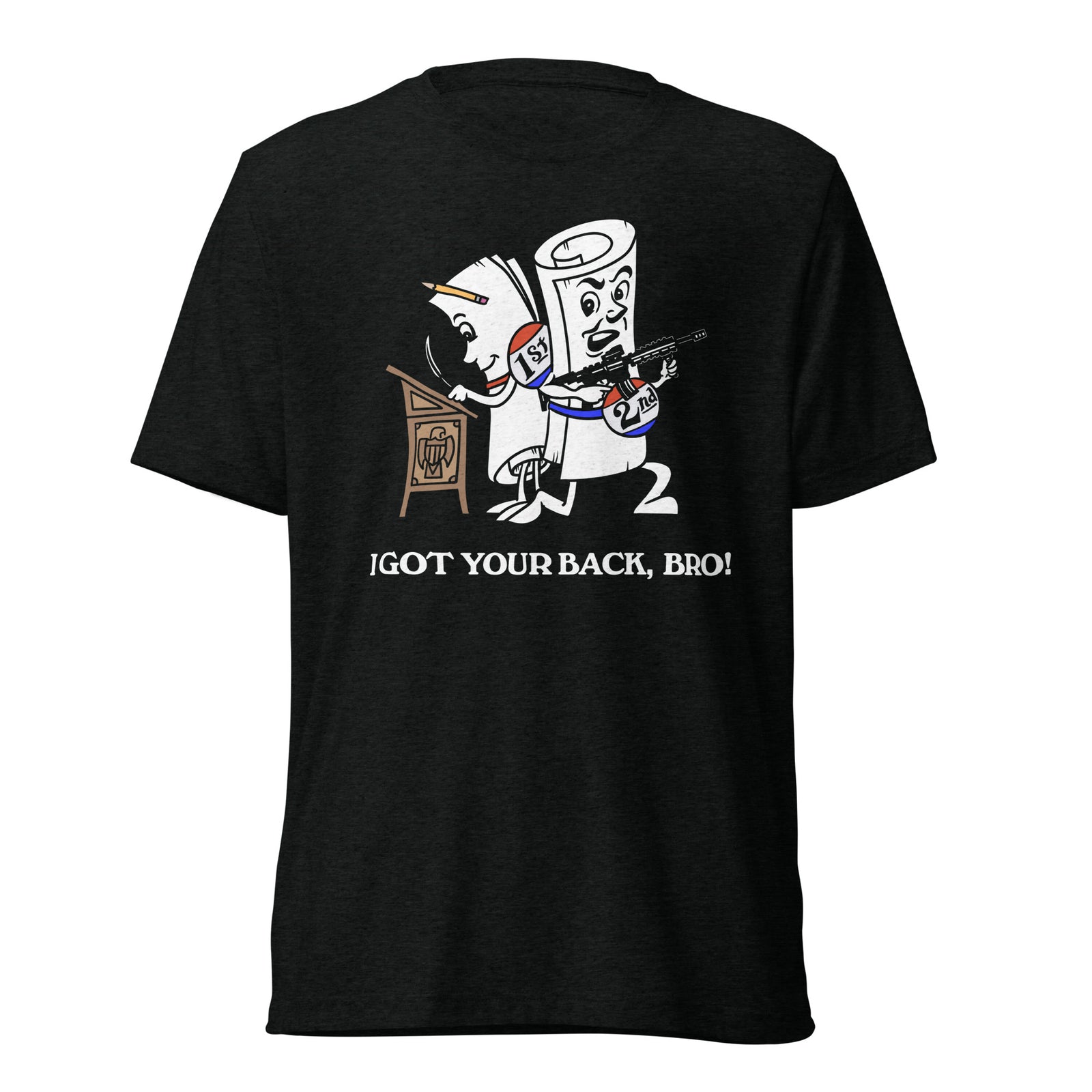 I Got Your Back Bro 2nd Amendment Tri-Blend Track Shirt