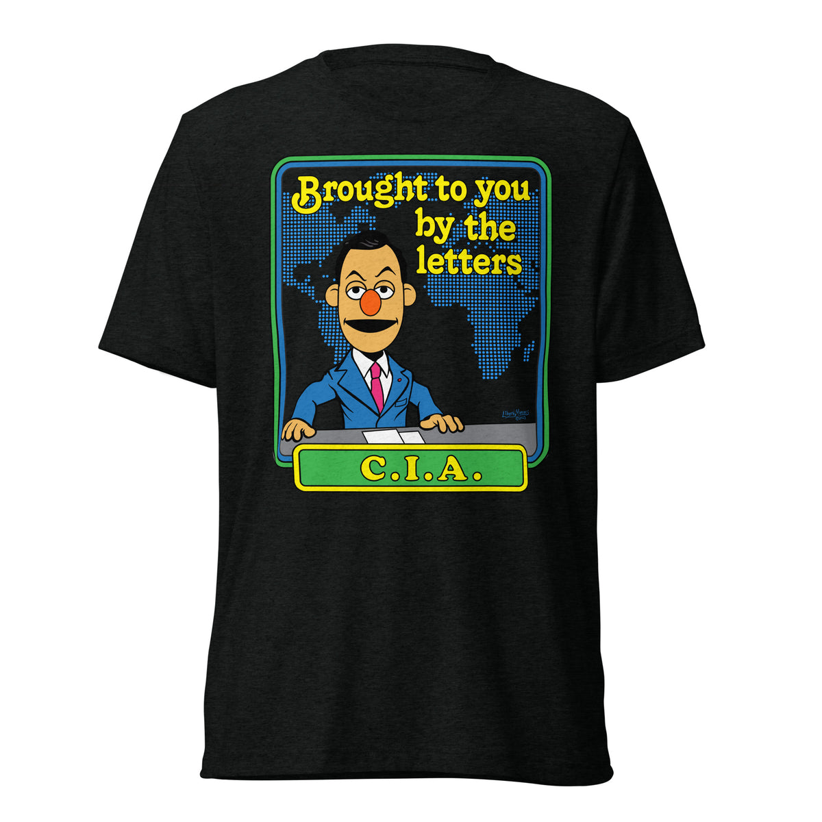Brought to You By the Letters CIA Tri-Blend Track Shirt