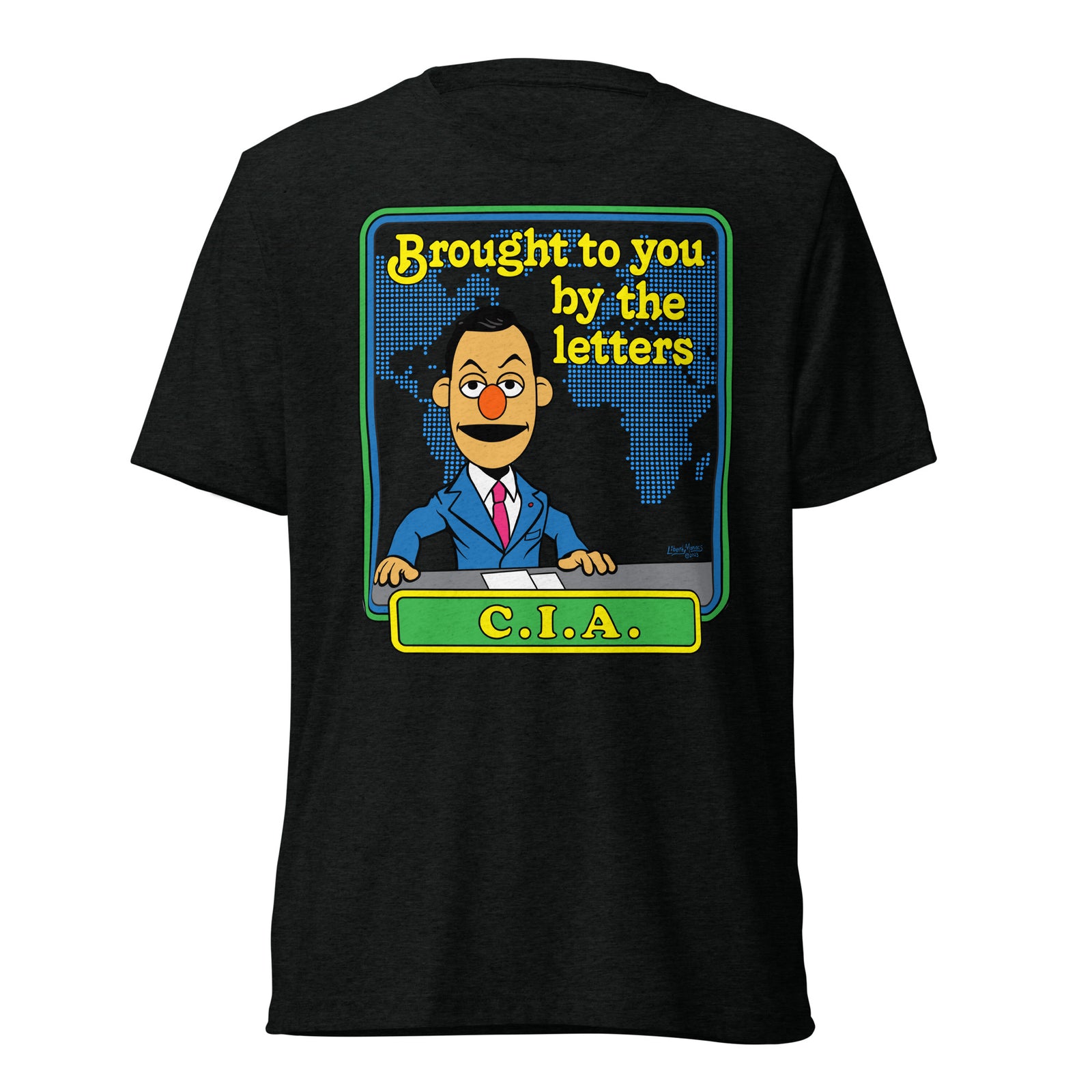 Brought to You By the Letters CIA Tri-Blend Track Shirt