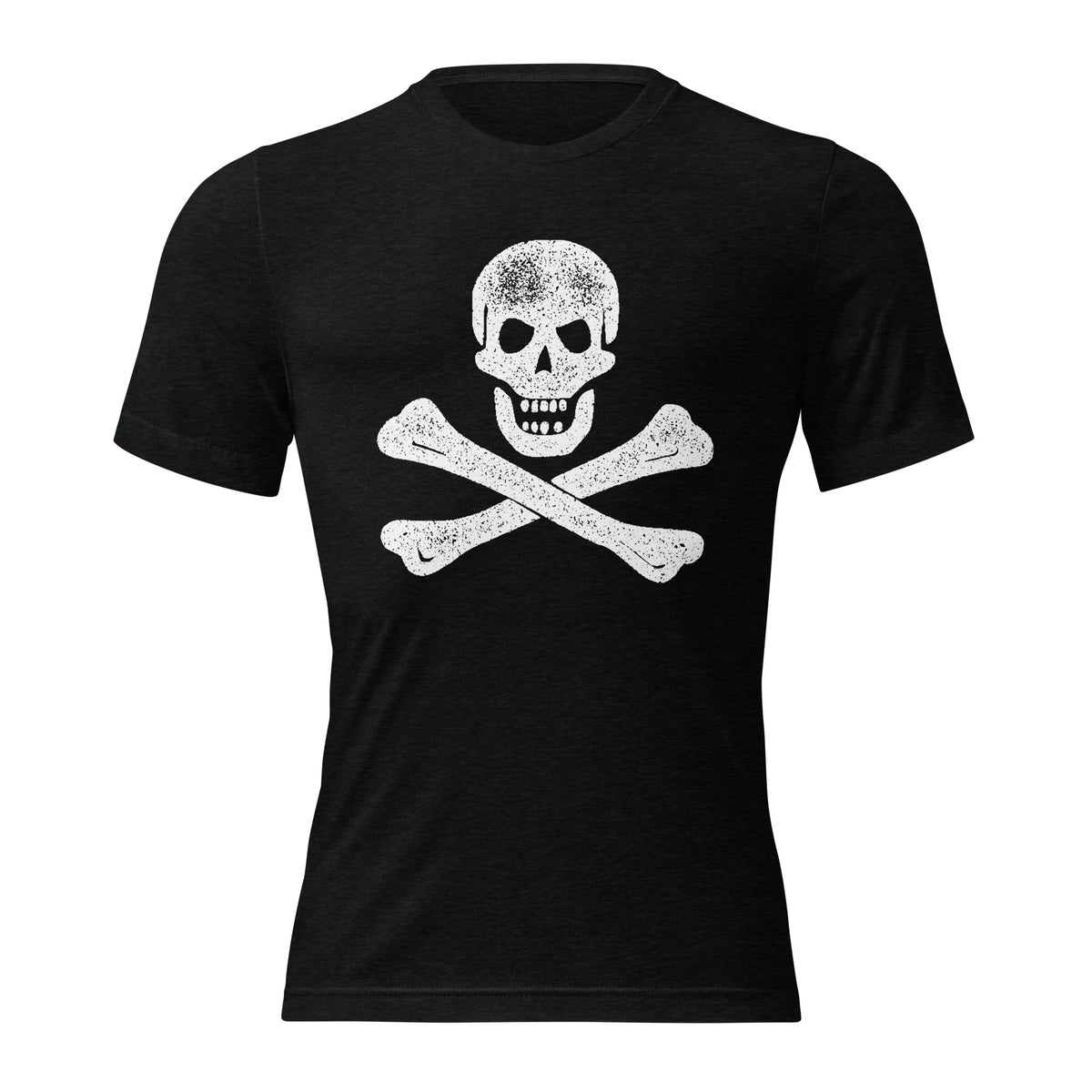 Crossbones Jolly Roger Tri-Blend Track Shirt
