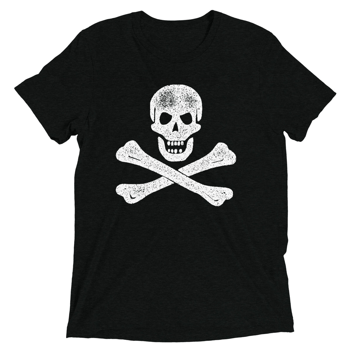 Crossbones Jolly Roger Tri-Blend Track Shirt