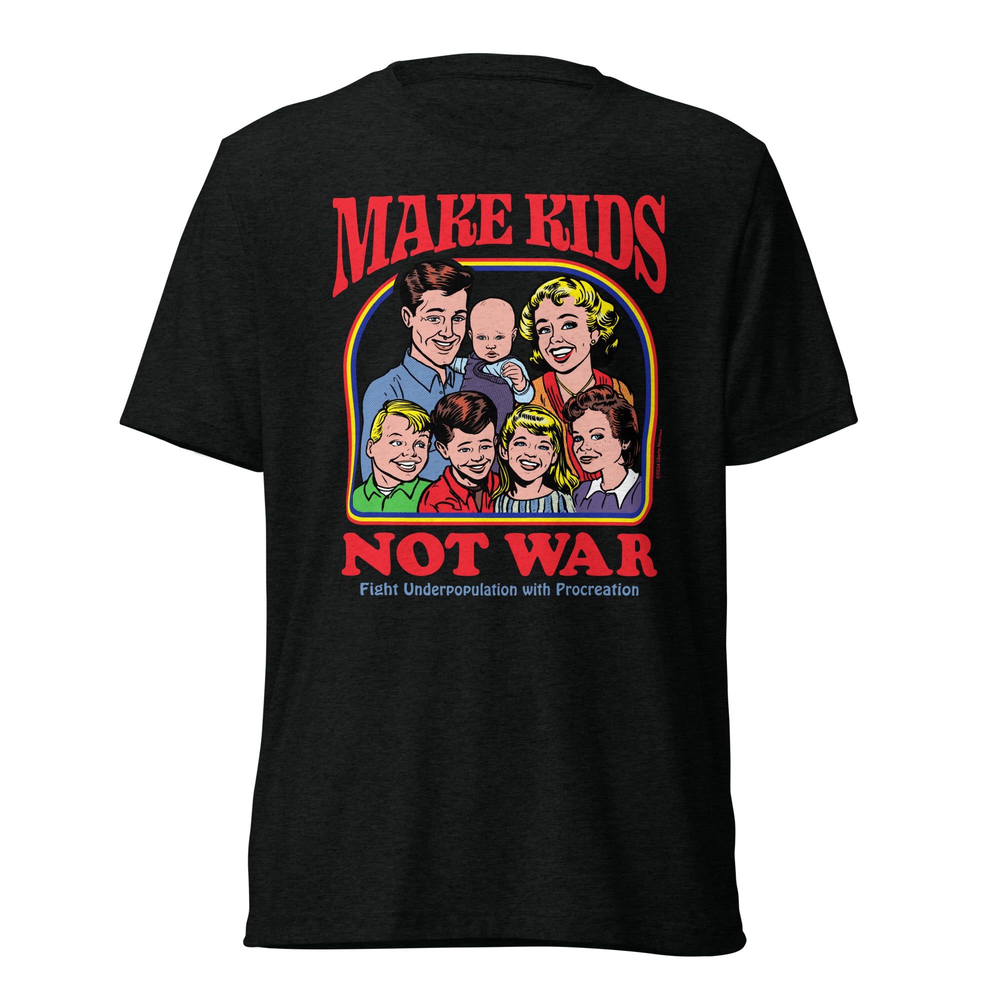 Make Kids Not War Tri-Blend Track Shirt