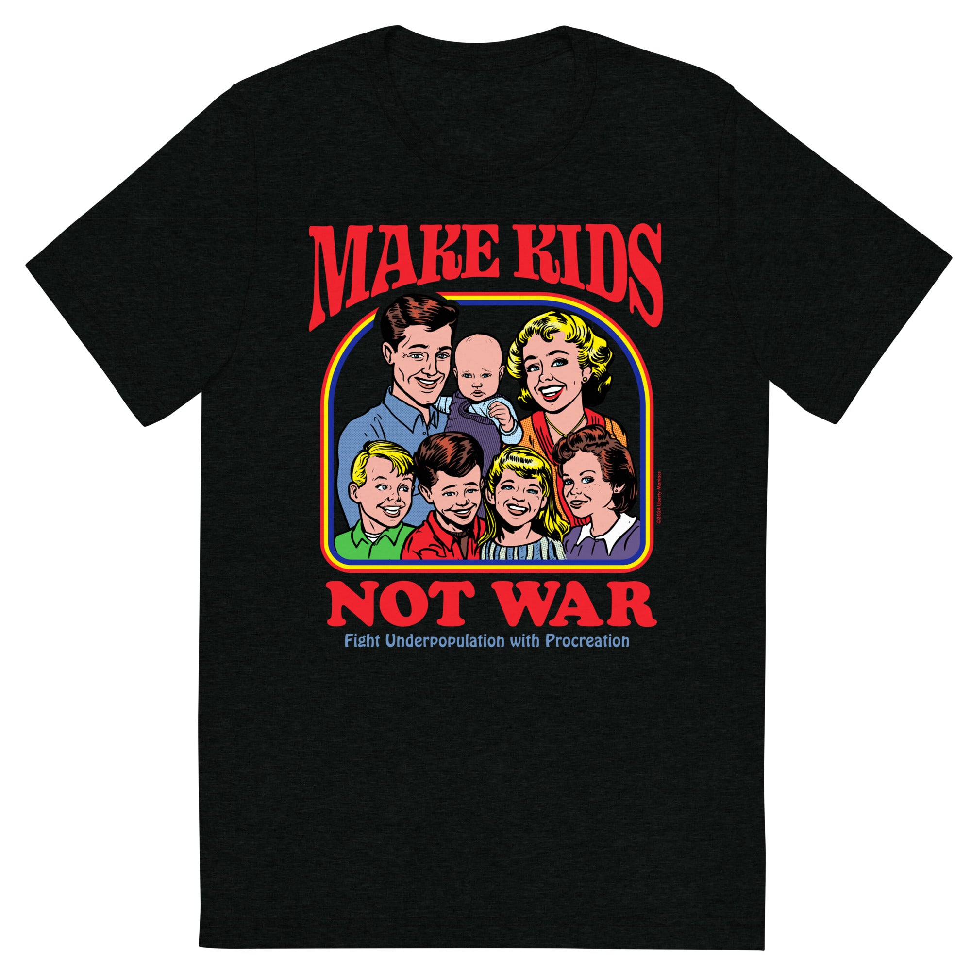 Make Kids Not War Tri-Blend Track Shirt