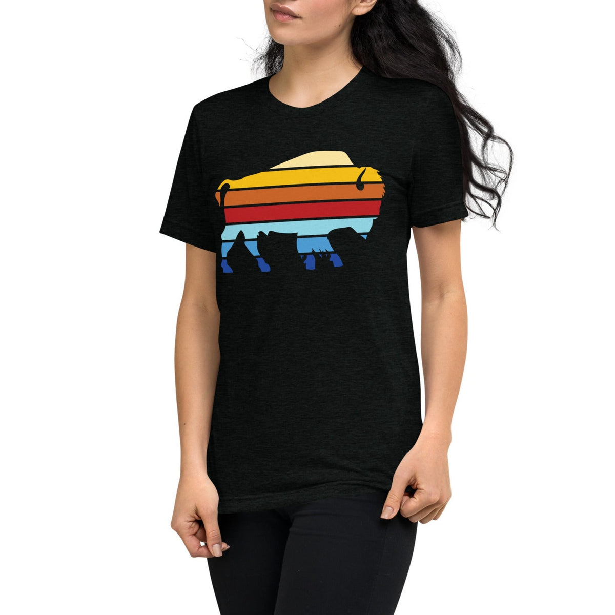 Bison Stack Tri-Blend Track Shirt