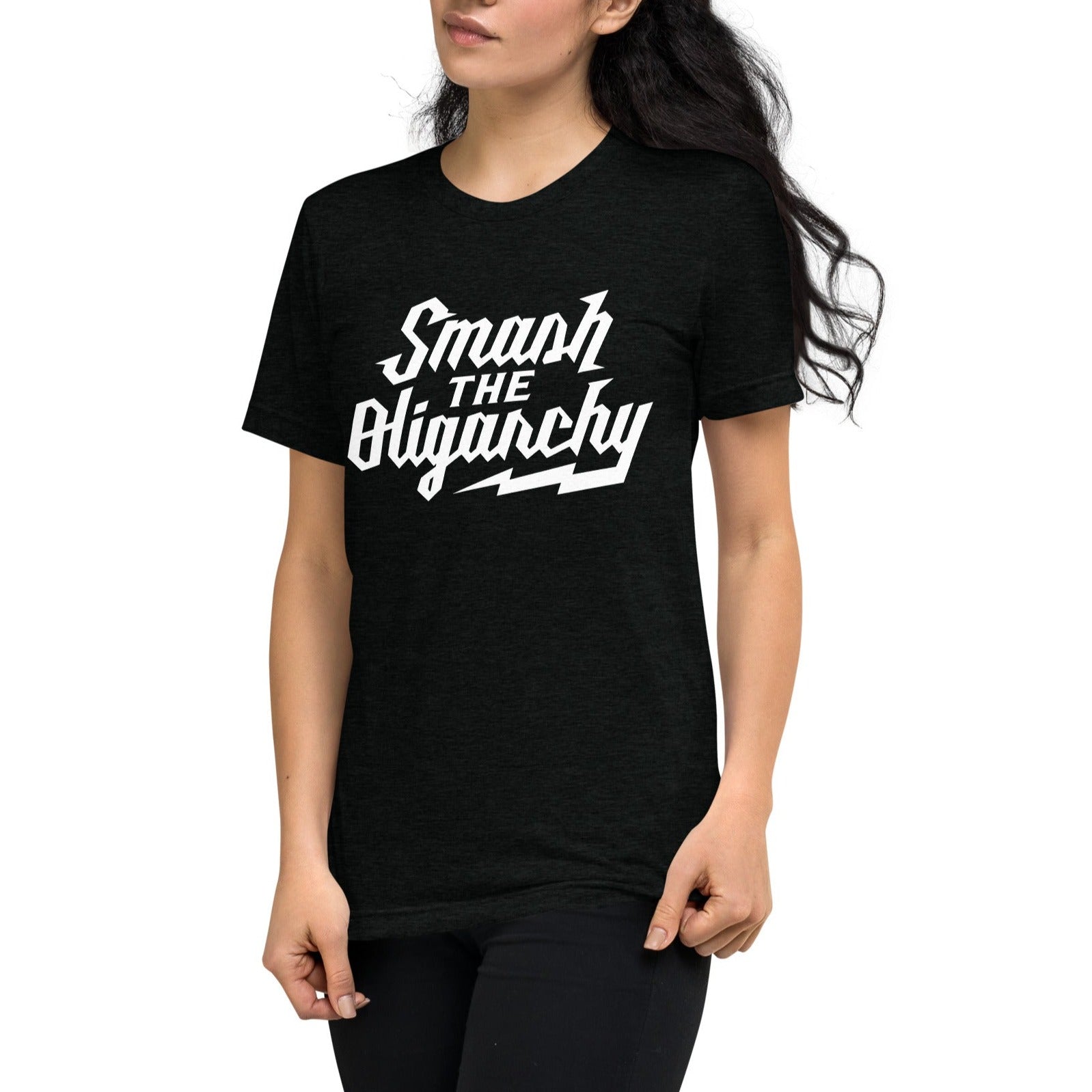Smash the Oligarchy Tri-Blend Gym Shirt
