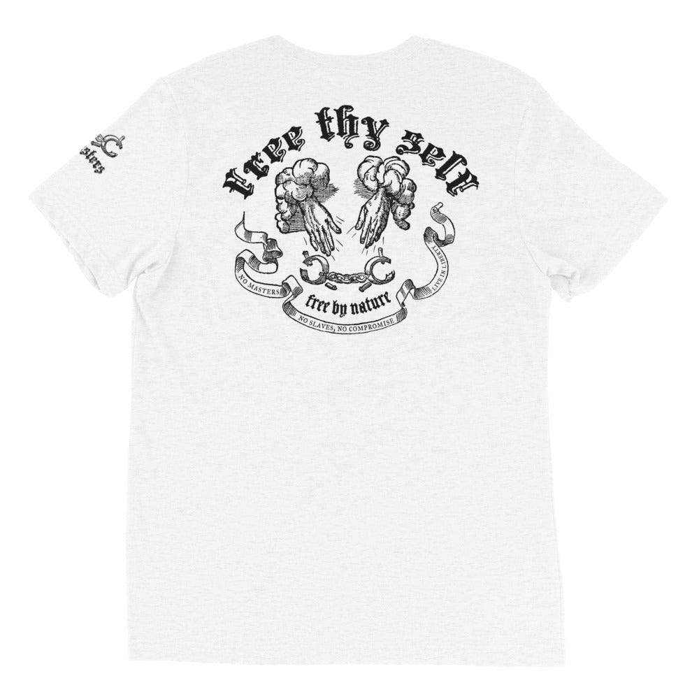 No Masters No Slaves Tri-Blend Track Shirt