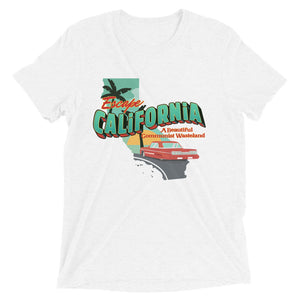 Escape California A Beautiful Communist Wasteland Unisex Tri-Blend Track Shirt