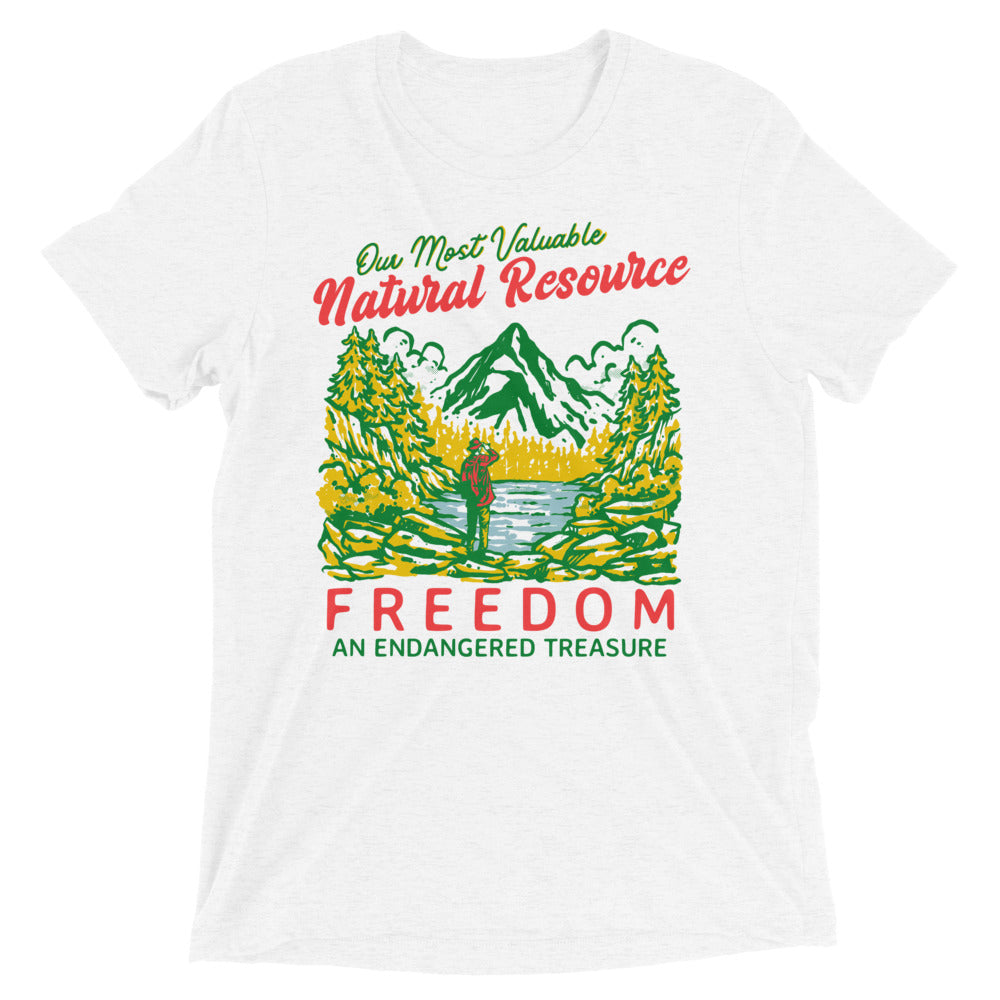 Our Most Valuable Natural Resource Freedom Tri-Blend T-Shirt