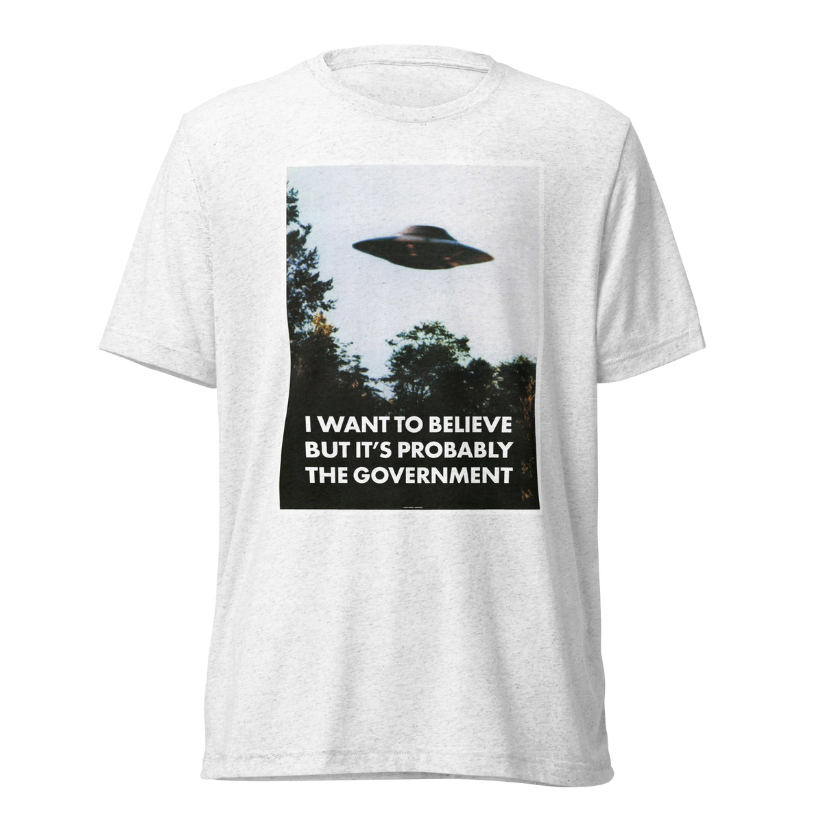 I Want To Believe But It&#39;s Probably the Government Tri-blend T-shirt