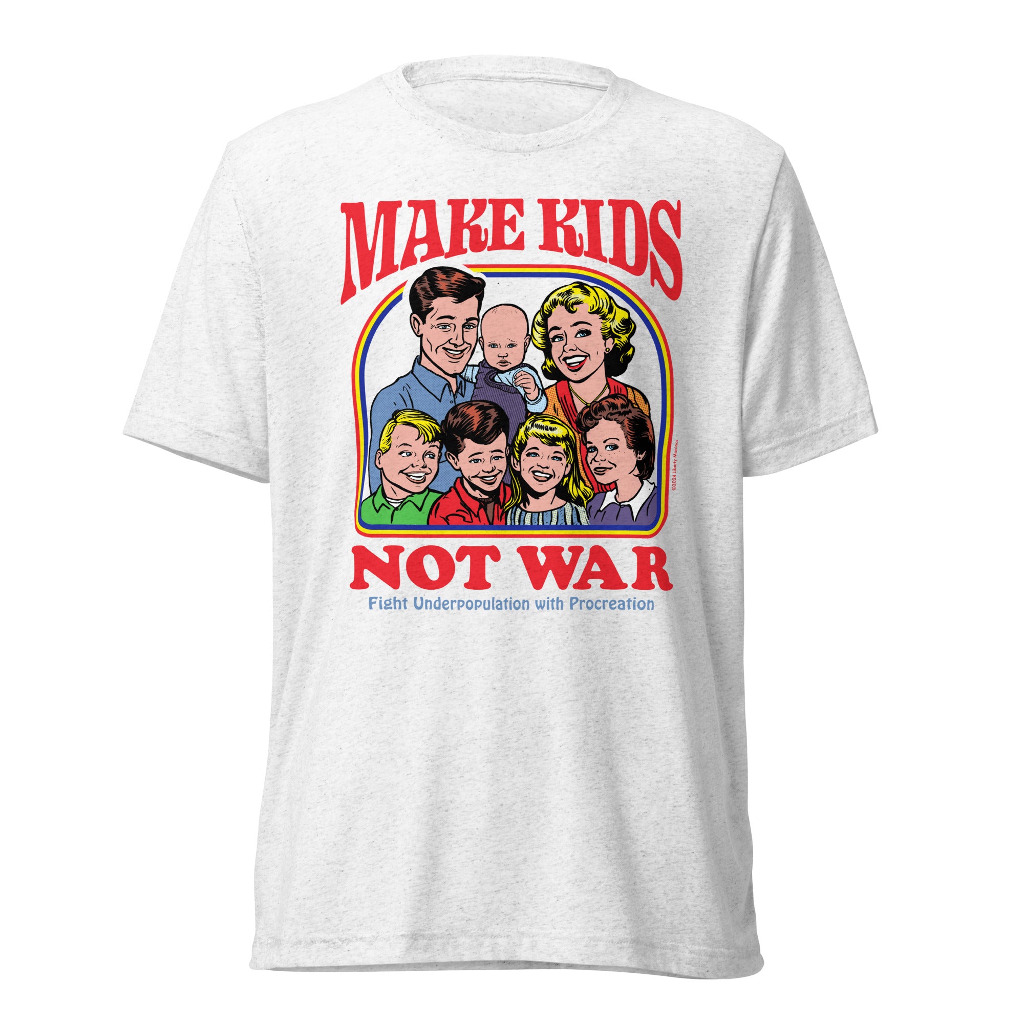 Make Kids Not War Tri-Blend Track Shirt