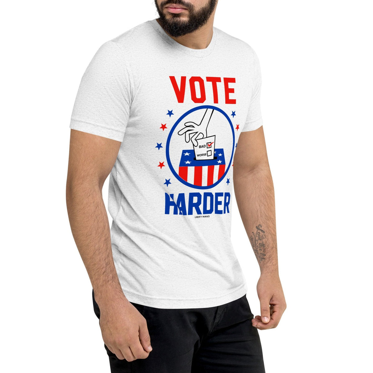 Vote Harder Tri-Blend T-Shirt