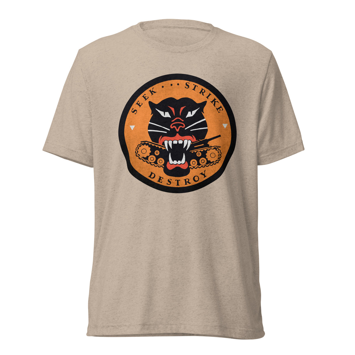 Seek Strike and Destroy WW2 Tank Destroyer Tri-Blend T-Shirt