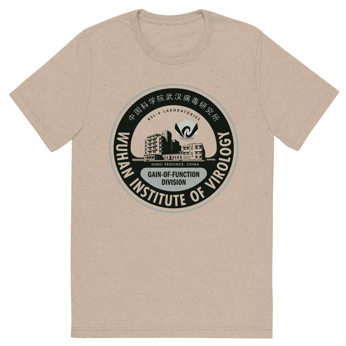 Wuhan Institute of Virology Tri-Blend T-Shirt
