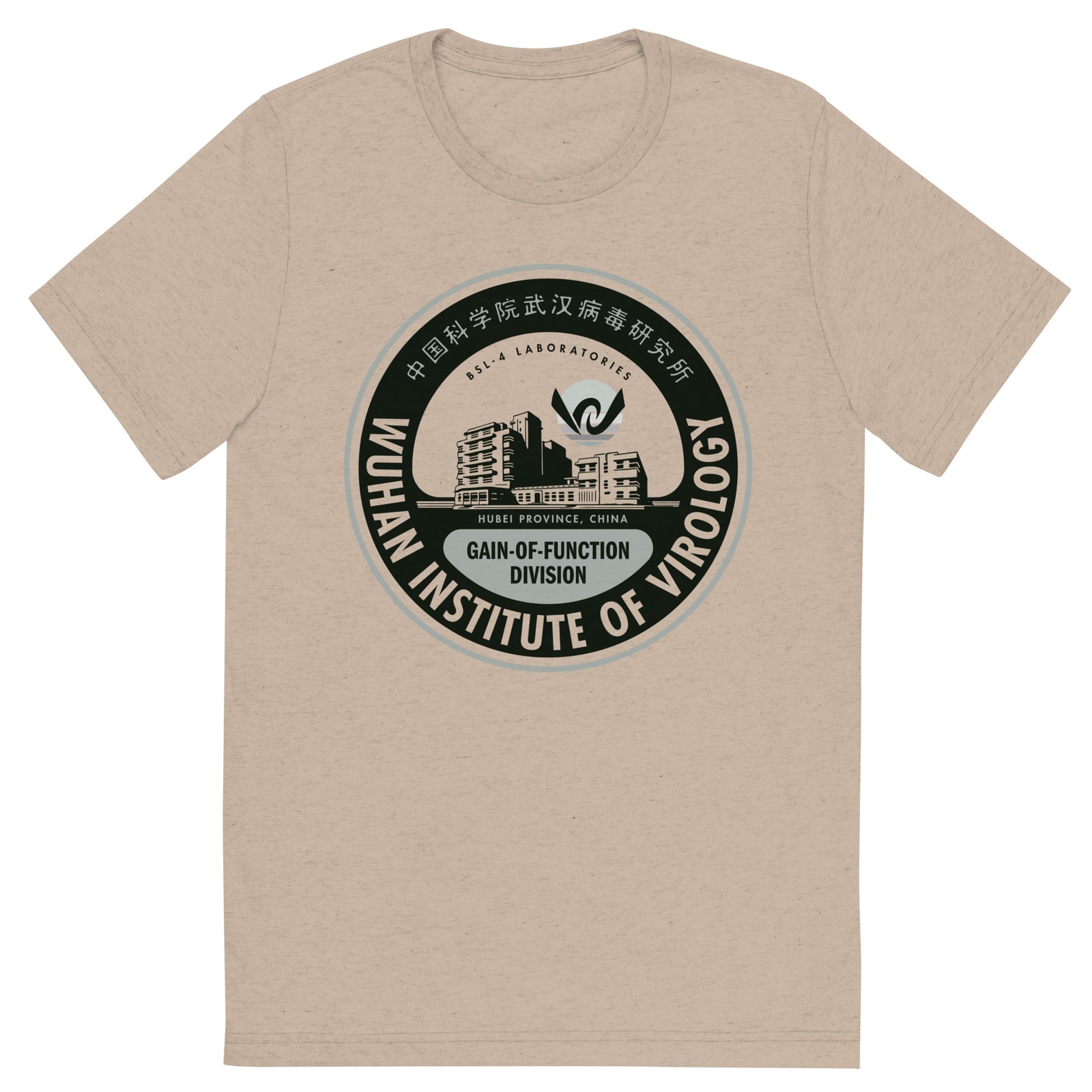 Wuhan Institute of Virology Tri-Blend T-Shirt