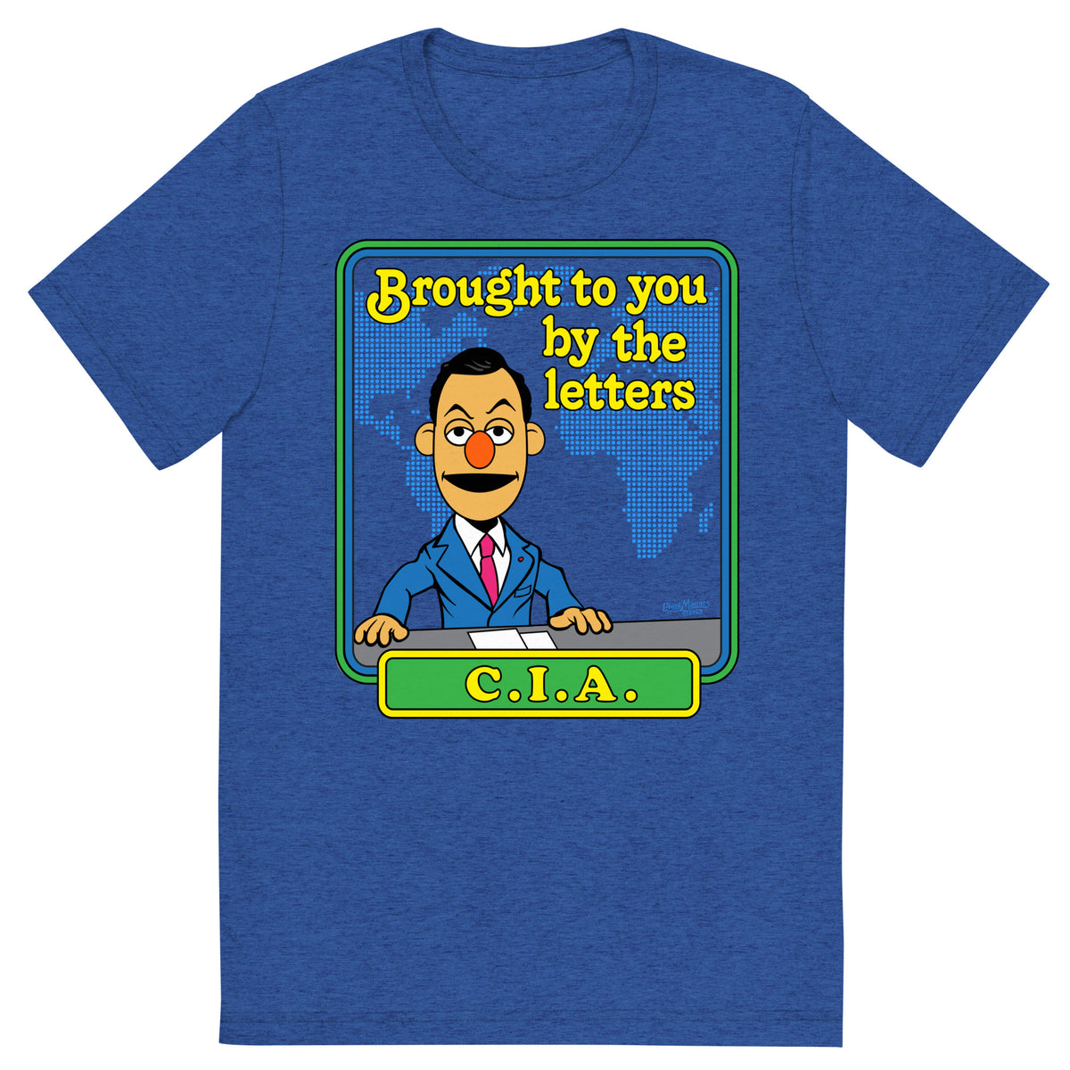 Brought to You By the Letters CIA Tri-Blend Track Shirt