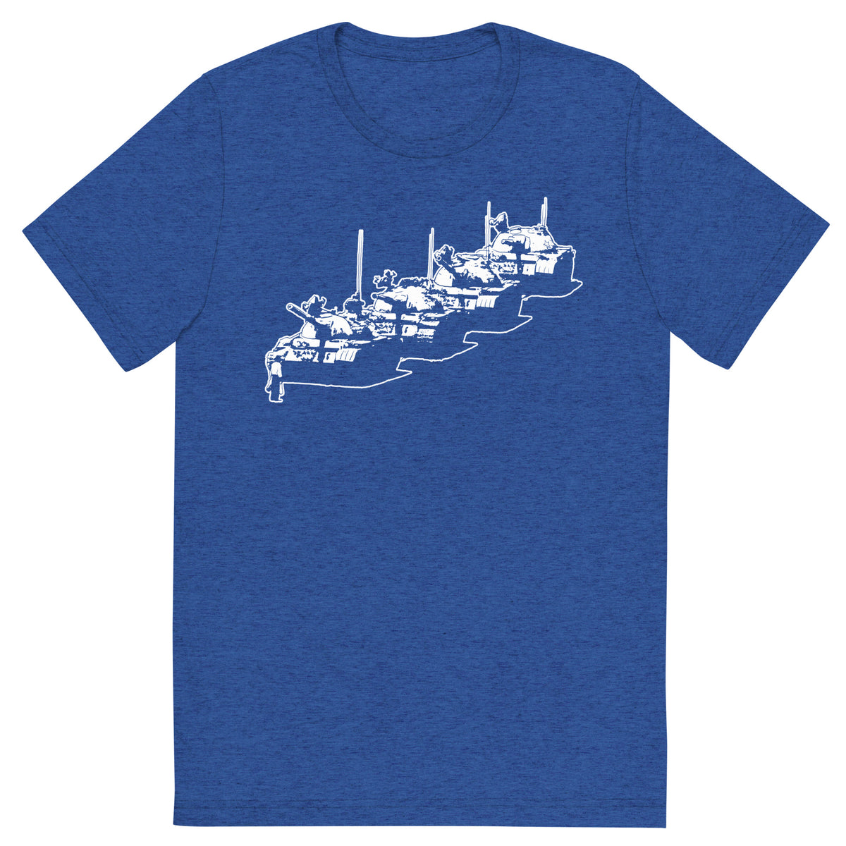 Tiananmen Tank Man Tri-Blend Track Shirt