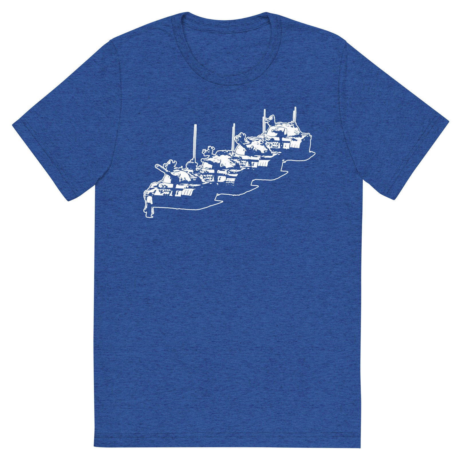 Tiananmen Tank Man Tri-Blend Track Shirt