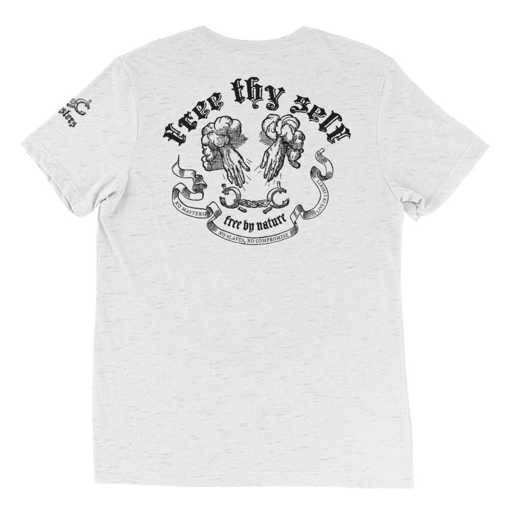 No Masters No Slaves Tri-Blend Track Shirt